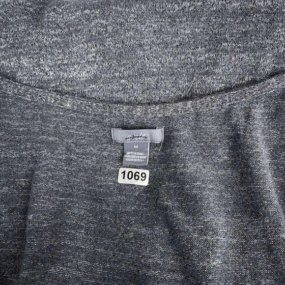 Aerie Grey Draped Wrap V-Neck Sleeveless Knit Jumpsuit Drawstring Waist Gray Wom - Picture 5 of 11